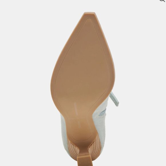 NEW DOLCE VITA Austin Kitten Heel Booties in Light Blue Denim for women 725 4j2 - Picture 8 of 9